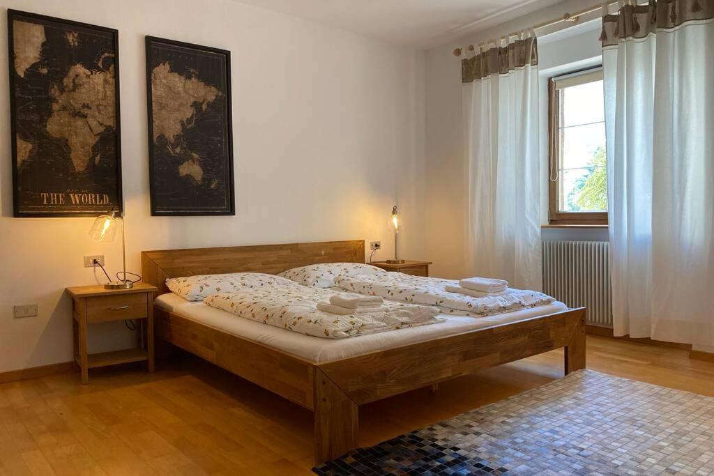 Große Wohnung mit Garagenparkplatz Völs am Schlern Exterior foto